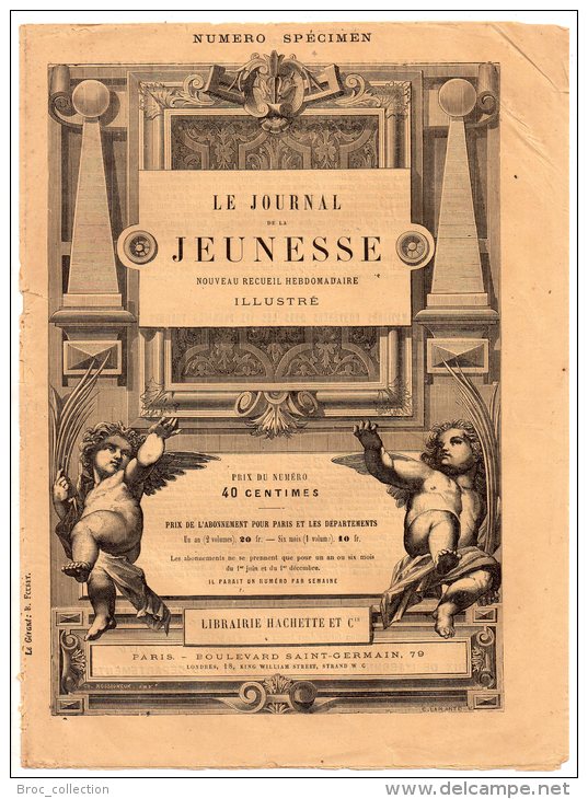 Le Journal De La Jeunesse, Numéro Spécimen 1876, 8 Pp. - Revues Anciennes - Avant 1900