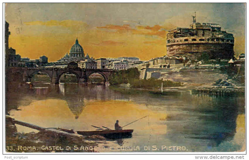 Italie - Roma - Castel Du S Angelo E Cupola Di S Pietro - Castel Sant'Angelo