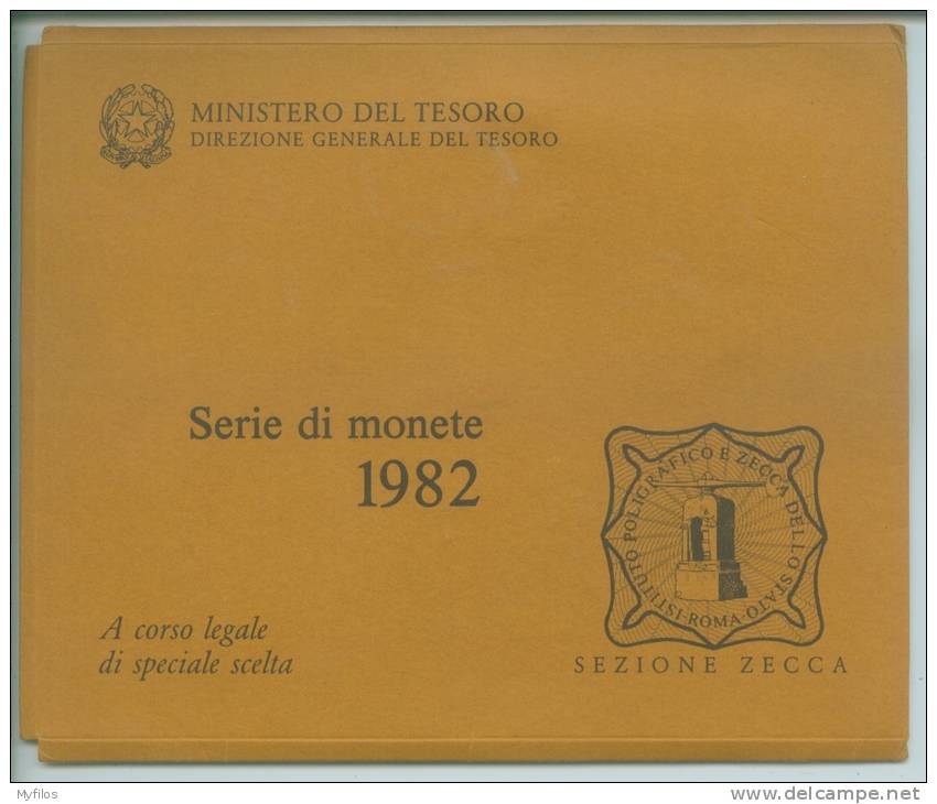 1982 ITALIA REPUBBLICA  ANNATA NUOVA FDC IN CONFEZIONE ZECCA - Set Fior Di Conio