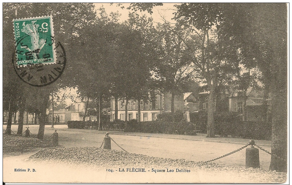 1910 ;:  LA  FLECHE      ;  SQUARE  LEO  DELIBES  Animee - La Fleche