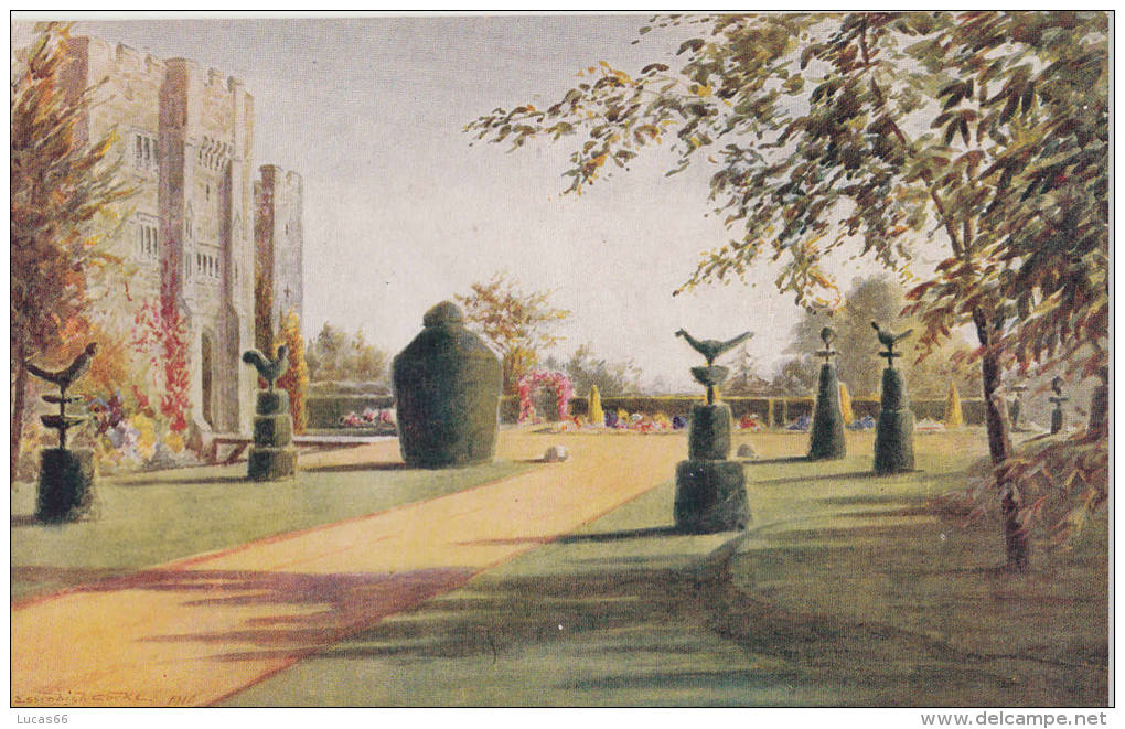C1930 HEVER CASTLE -SOUTH FRONT- WATER COLOUR BY C.ESSENIGH CORKE - Other & Unclassified