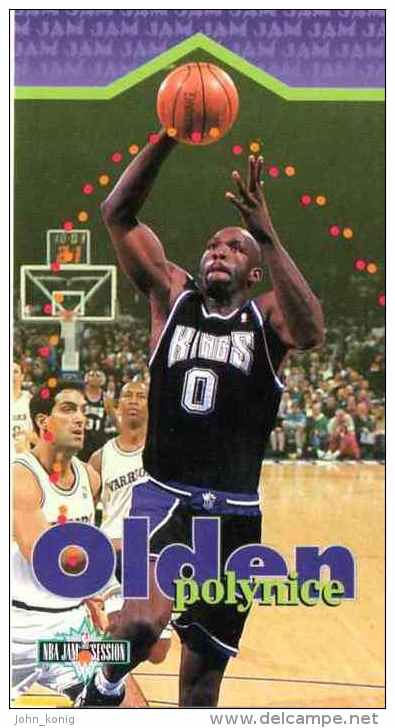 FIGURINA TRADING CARD BASKETBALL FLEER NBA JAM SESSION 1995-'96 - OLDEN POLYNICE - N.92 - 1990-1999