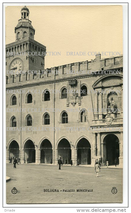 FOTOGRAFIA ORIGINALE PUBBLICITà ENTE NAZIONALE ITALIANO TURISMO BOLOGNA PALAZZO MUNICIPALE E.N.I.T. 1930 - Lieux