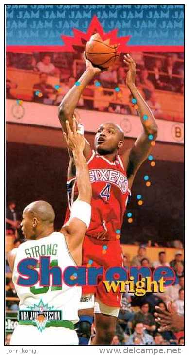 FIGURINA TRADING CARD BASKETBALL FLEER NBA JAM SESSION 1995-'96 - SHARONE WRIGHT - N.82 - 1990-1999