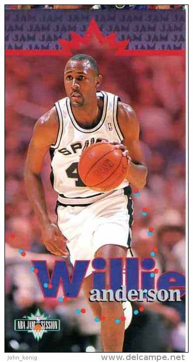 FIGURINA TRADING CARDS BASKETBALL FLEER NBA JAM SESSION 1995-'96 - WILLIE ANDERSON - N.103 - 1990-1999