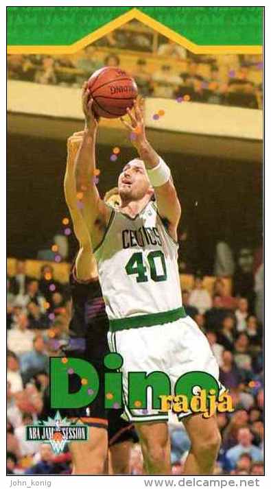 FIGURINE TRADING CARDS BASKET BASKETBALL FLEER NBA JAM SESSION 1995-'96 - DINO RADJA - N.8 - 1990-1999