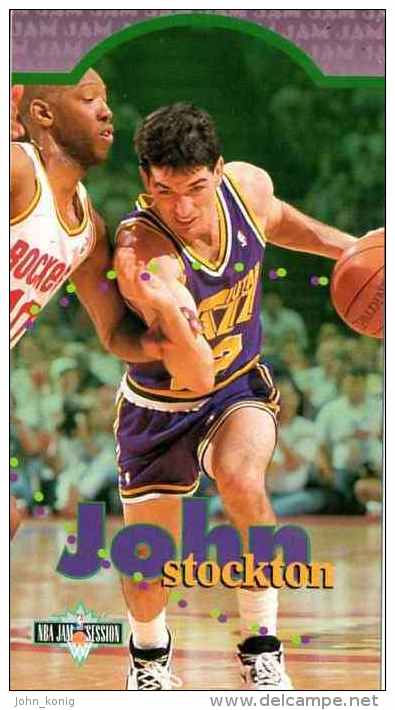 FIGURINE TRADING CARDS BASKET BASKETBALL FLEER NBA JAM SESSION 1995-´96 - JOHN STOCKTON - N.110 - 1990-1999