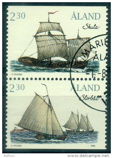 [21] - FINLANDE - ALAND - N°95 - Paire De Carnet - Oblitérés - Bateau - Aland