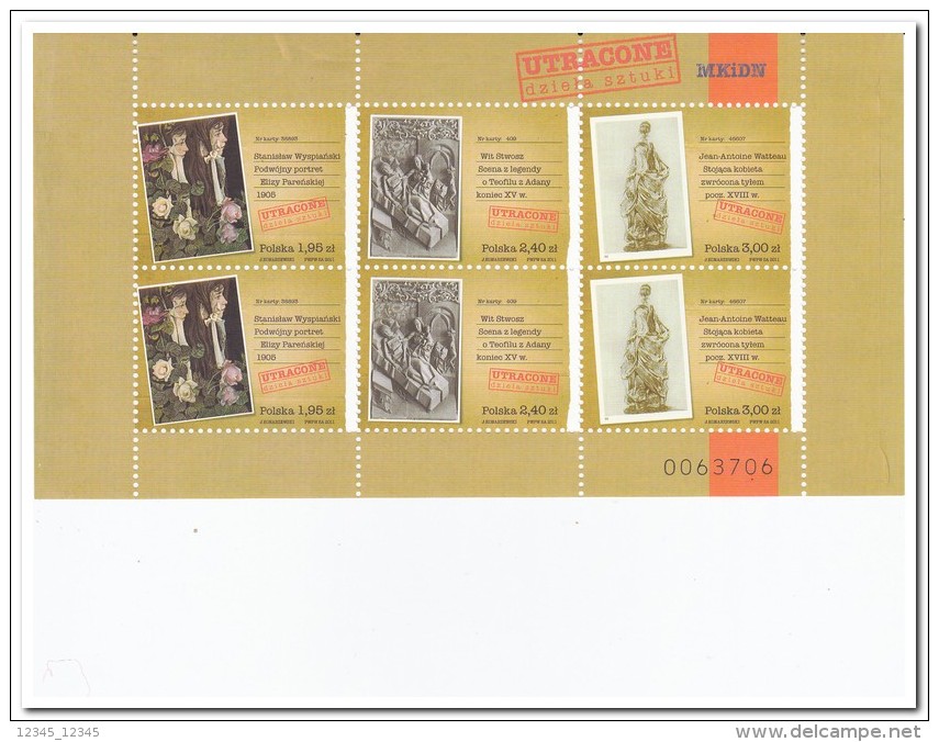 Polen 2011 Postfris MNH Art - Nuovi