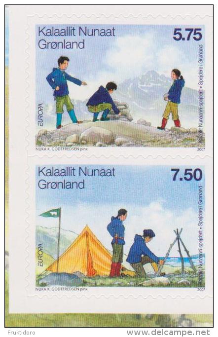 Greenland Mi 480-481 Europa 2007 * * Scouting - Unused Stamps