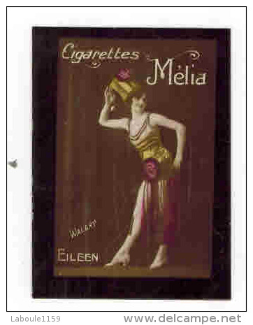 CHROMO EROTIQUE FEMMES ARTISTE PIN UP Cigarettes MELIA : " EILEEN " Illustrateur Walery - Melia