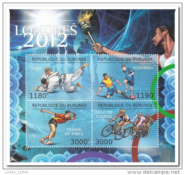 Burundi 2012 Postfris MNH Olympic Games, Bicycle - Ongebruikt