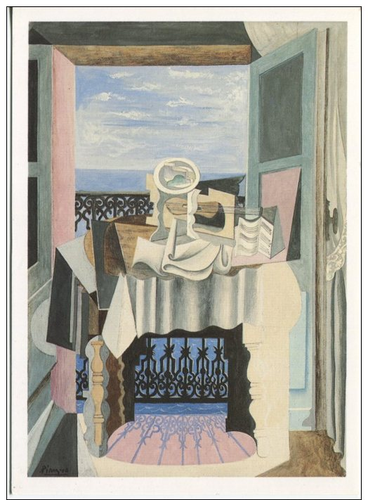 National Gallery Postcard - Pablo Picasso, Still Life In Front Of A Window Saint-Raphäel, 1919, 860055 - Peintures & Tableaux