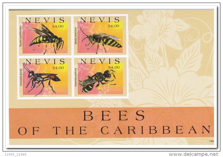 Nevis 2012 Postfris MNH Bees - St.Kitts En Nevis ( 1983-...)