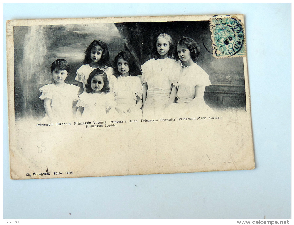 Carte Postale Ancienne : Prinzessin Elisabeth , Prinzessin Antonia , Prinzessin Charlotte,... - Famiglia Reale