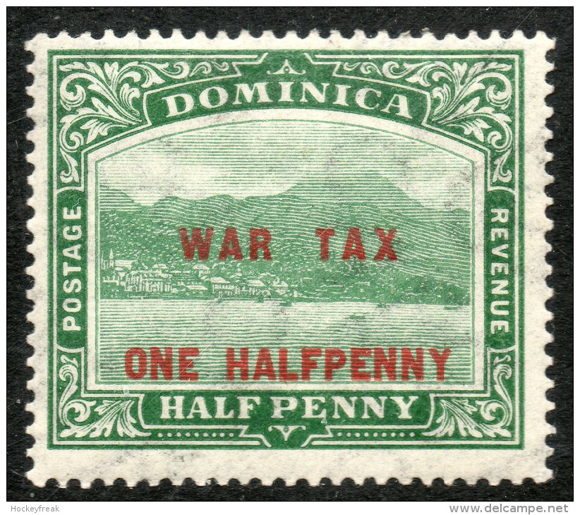 Dominica 1916 - 'War Tax - One Halfpenny' Surcharge SG55 VLHM Cat £3.75 For HM SG2018 Empire - Dominica (...-1978)