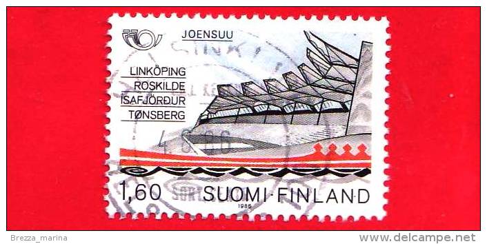 FINLANDIA - SUOMI - Usato - 1986 - Architettura - Norden - New Tribune In Joensuu - 1.60 Mk - Usati