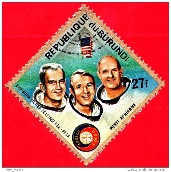 Nuovo - BURUNDI - 1975 - Spazio - Astronauti - Progetto Spaziale “Apollo–Soyuz”- Slayton, Brand E Stafford - 27 F - Nuovi