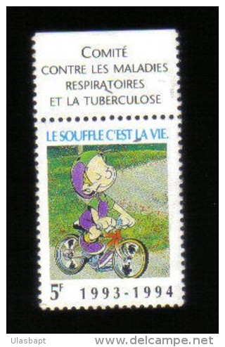 LE SOUFFLE C'EST LA VIE - 1993 1994 - 5F - Antituberculeux