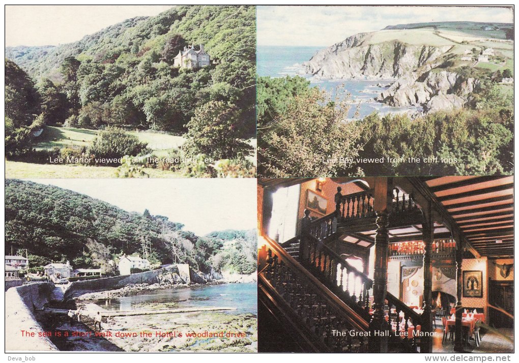 Promotion Multiview Print Lee Manor Hotel Ilfracombe Devon Postcard Size - Geographie