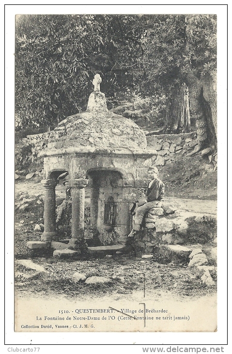 Questembert (56) :La Fontaine ND Au Hameau De Bréhardec En 1907 (animé). - Questembert