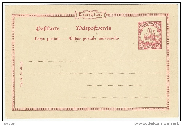 Germany 1900 German New Guinea - Postal Stationery Card - Deutsch-Neuguinea