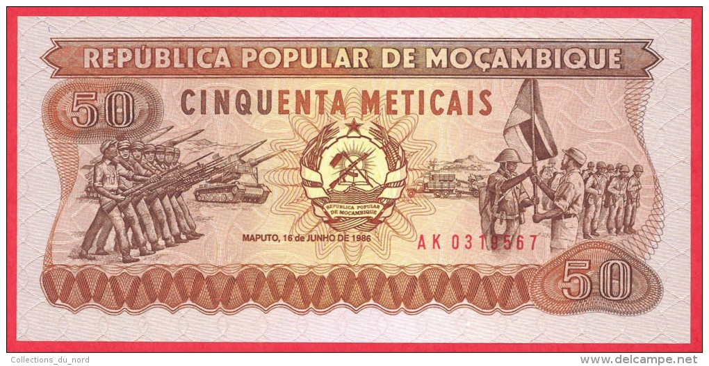 Mozambique -  50 Meticais  1986 UNC / Papier Monnaie - Billet - Mozambique - Moçambique