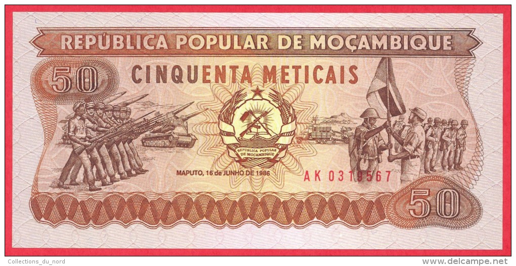 Mozambique -  50 Meticais  1986 UNC / Papier Monnaie - Billet - Mozambique - Mozambique