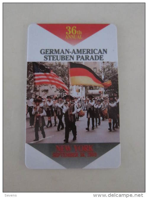 Nice Telecaom Prepaid Phonecard,36th Annual German-American Steuben Parade,mint - Other & Unclassified