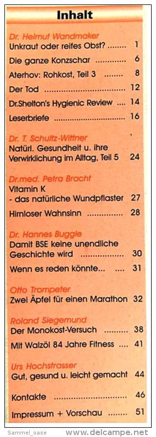 3 Zeitschriften Wandmaker Aktuell - Helmut Wandmaker Stiftung Zur Gesunden Und Natürlichen Lebensweise. - Manger & Boire