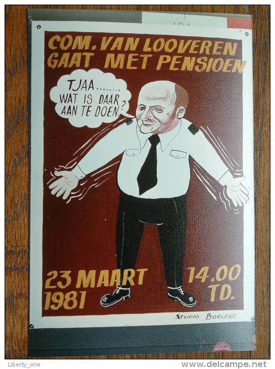 Com. Van LOOVEREN Gaat Met Pensioen 23 Maart 1981 / 14.00 TD ( Boeleke - Zie Foto´s Voor Details ) !! - Personnes Identifiées