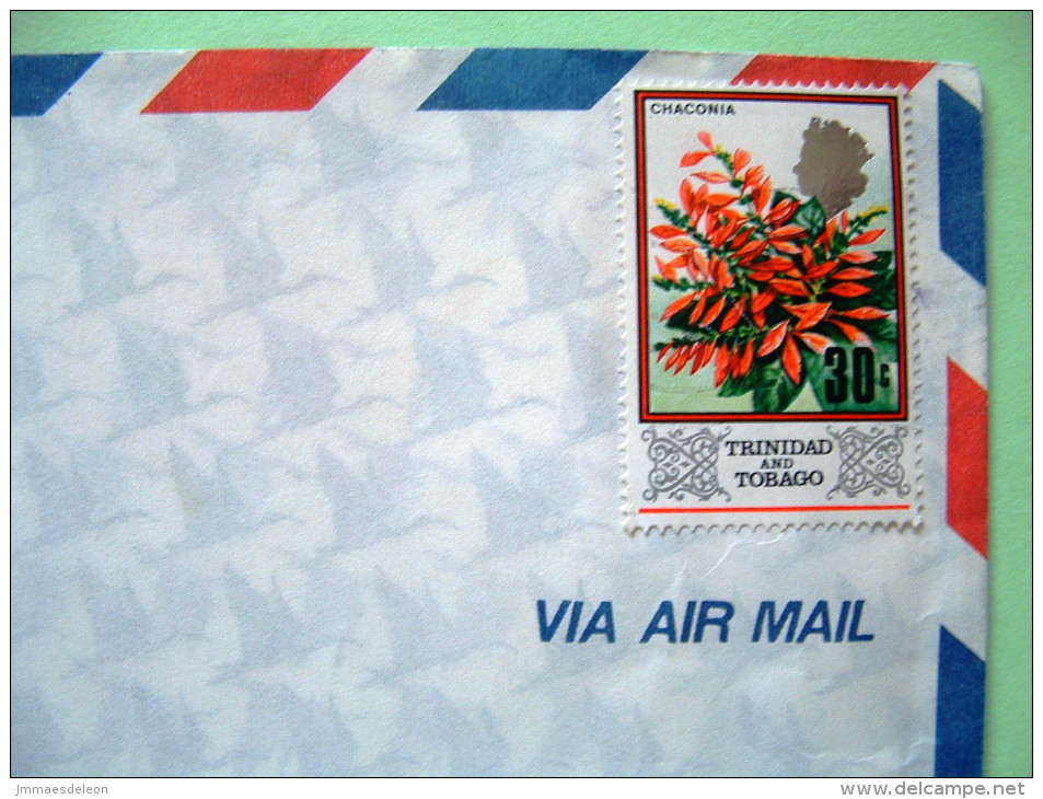 Trinidad & Tobago 1969 Cover To England - Chaconia Flowers - Trinidad & Tobago (1962-...)