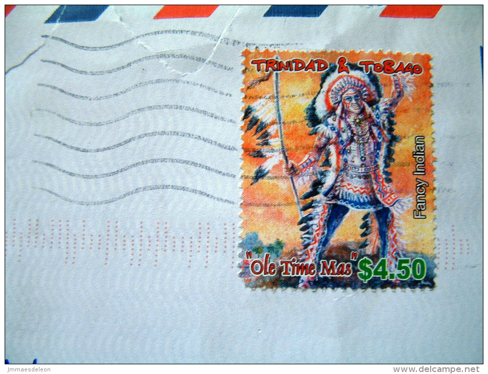 Trinidad & Tobago 2006 Cover To England - Carnival - Fancy Indian (Scott 736) - Trindad & Tobago (1962-...)