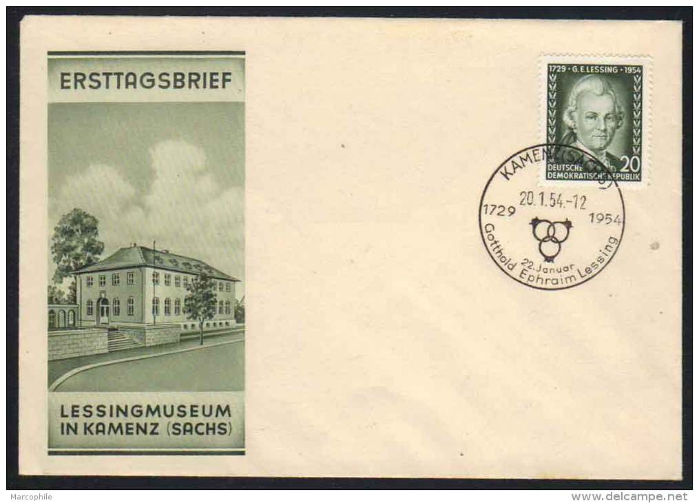 ALLEMAGNE - RDA - KAMENZ / 1954 ENVELOPPE FDC (ref 4543) - Briefe U. Dokumente