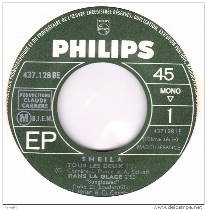 EP 45 RPM (7") Sheila / Sonny Bono " Tous Les Deux " - Other - French Music
