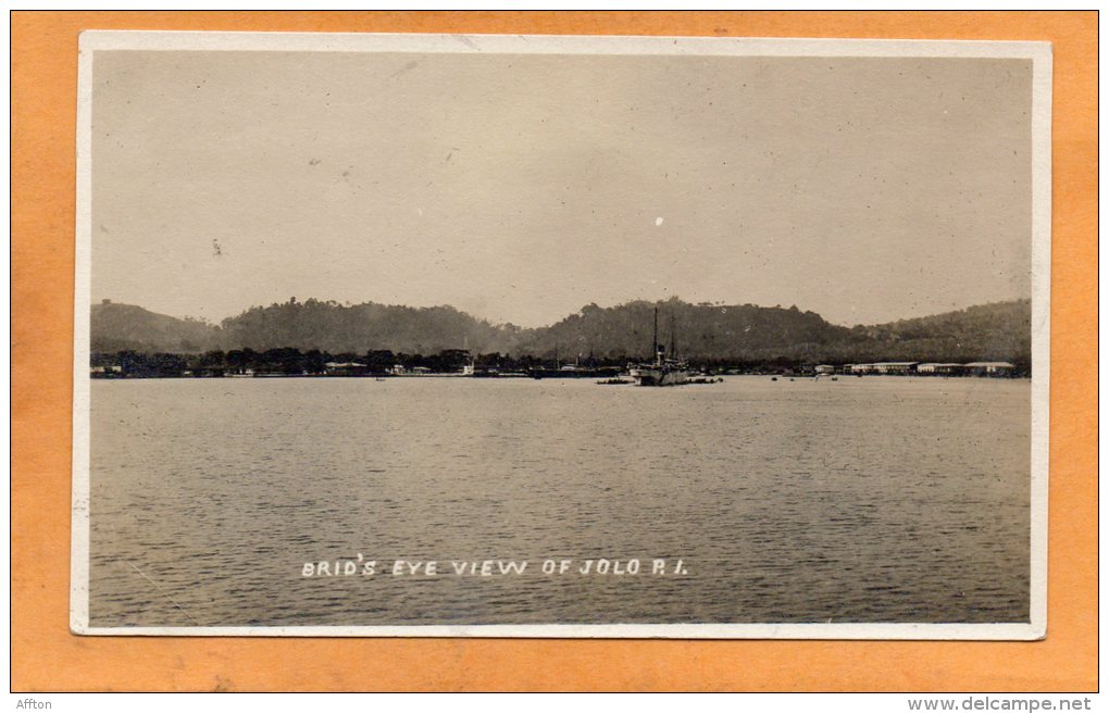 Jolo PI Old Real Photo Postcard - Philippines