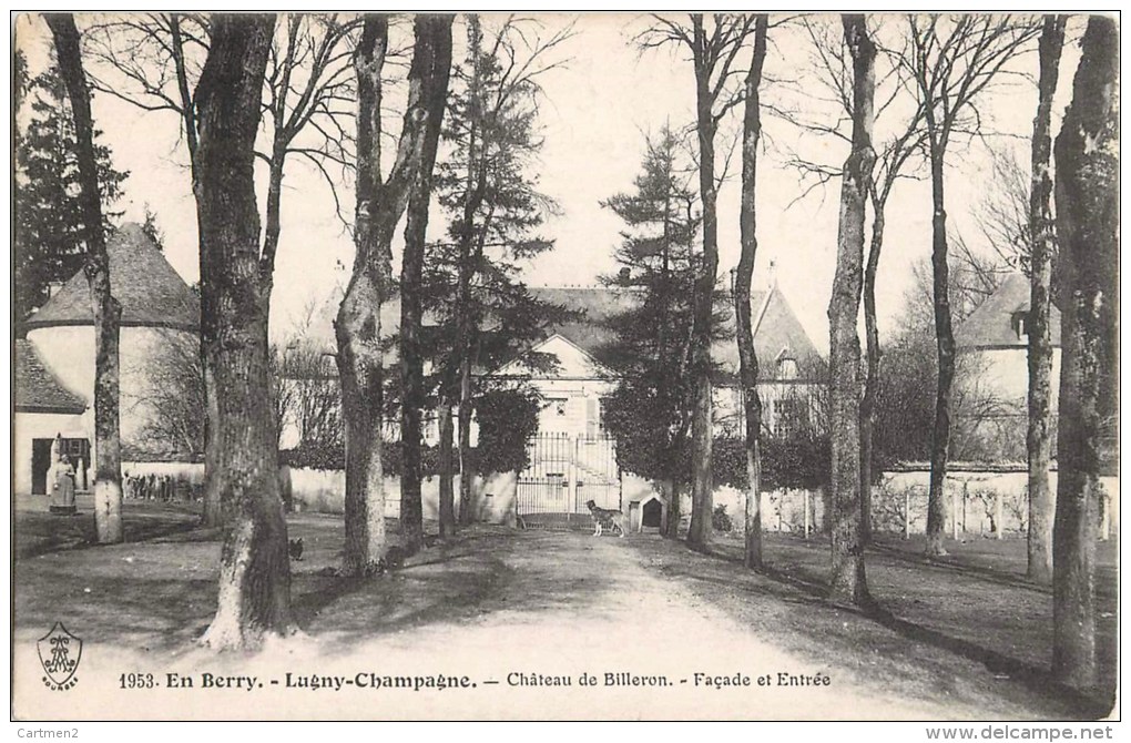 LUGNY-CHAMPAGNE CHATEAU DE BILLERON 18 CHER - Altri & Non Classificati