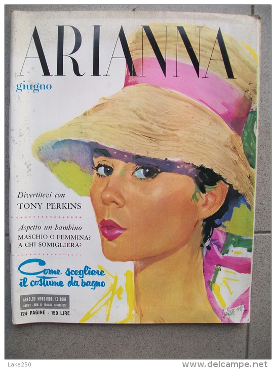 ARIANNA  Giugno 1958 RIVISTA DI MODA Anticipatore Di COSMOPOLITAN - Mode