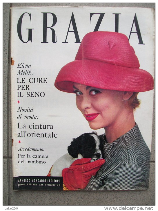 GRAZIA Rivista Di Moda Italiana 16/02/1958 - Fashion