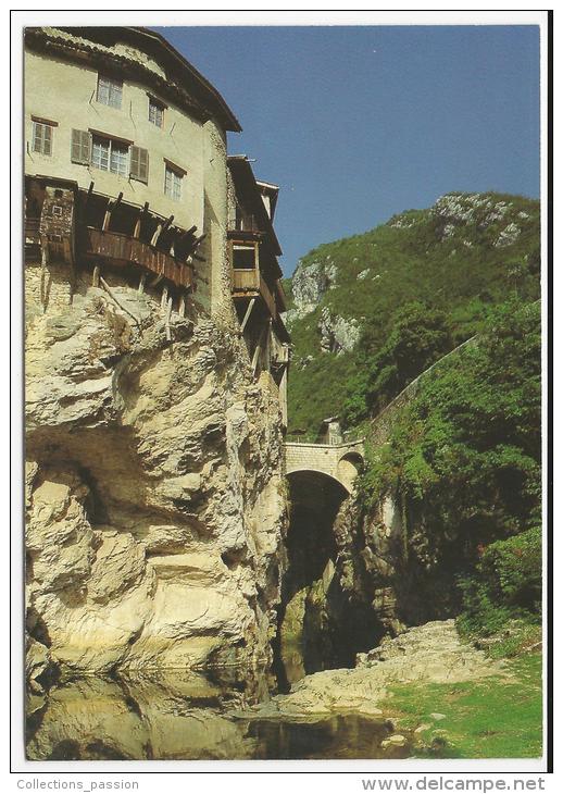 CP, 38, LE VERCORS, Le Pont En Royans - Le Pont Picard Et La Bourne, écrite - Vercors