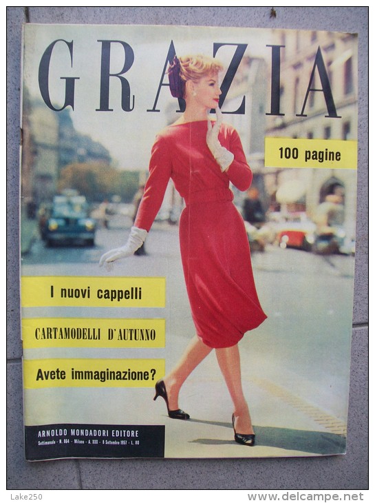 GRAZIA Rivista Di Moda Italiana      8/09/1957 - Fashion