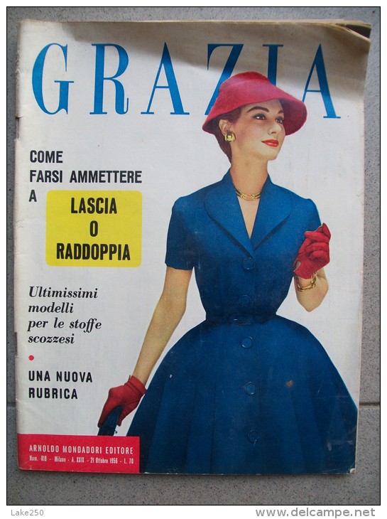 GRAZIA Rivista Di Moda Italiana      25/10/1956 - Fashion