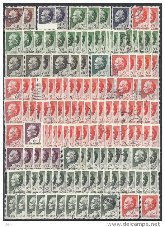 Jugoslawien Jugoslavija 1967 Tito. 2 Scans. Posten Gestempelter Marken - Used Stamps