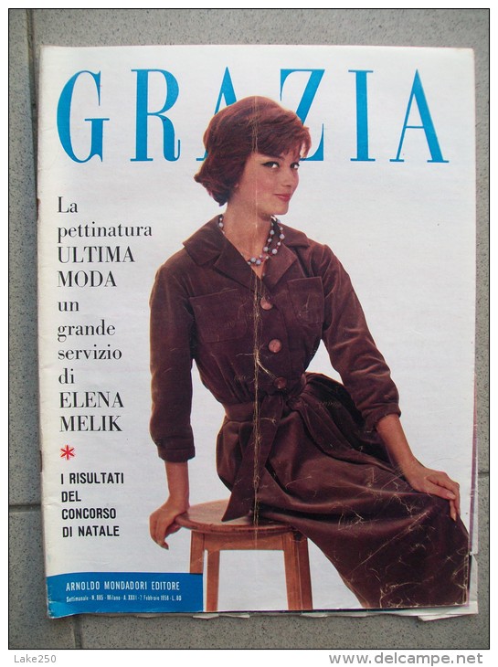 GRAZIA Rivista Di Moda Italiana         2/02/1958 - Fashion