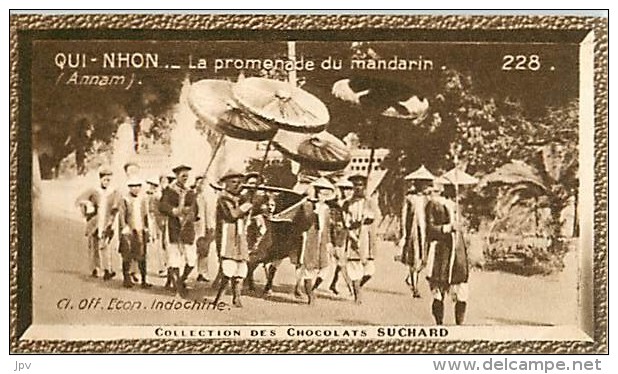 CHOCOLAT SUCHARD : IMAGE N° 228 . QUI-NHON . LA PROMENADE DU MANDARIN . - Suchard