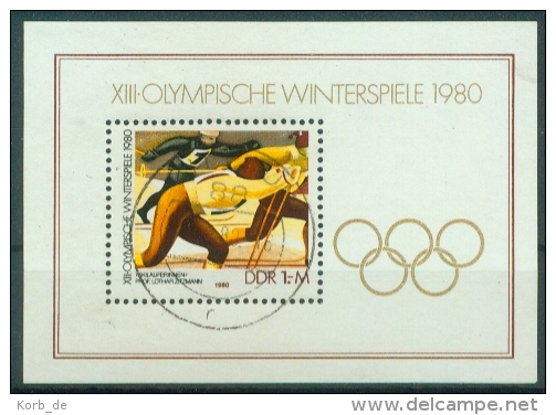 DDR 1980 / MiNr. Block 57 O / Used   (j28) - Gebraucht