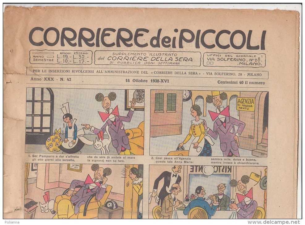 RA#32#09 CORRIERE DEI PICCOLI 16 Ottobre 1938/Illustrazioni BISI/SCHIPANI/Mc MANUS - Corriere Dei Piccoli