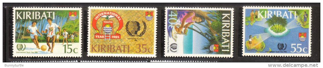 Kiribati 1985 International Youth Year Soccer Processing Fruit MNH - Kiribati (1979-...)