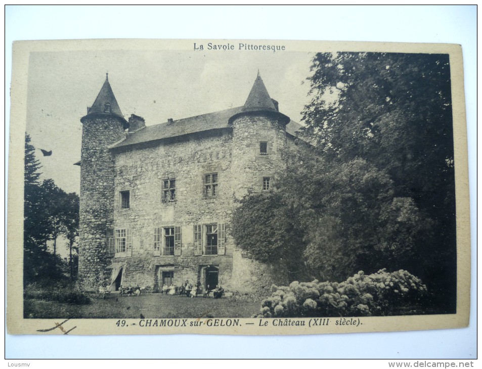 73 : Chamoux-sur-Gelon - Le Château (XIIIè Siècle) - Animée : Petite Animation (n°581) - Chamoux Sur Gelon