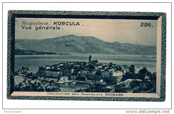 Chromo - Chocolat Suchard - Yougoslavie - Korcula - Vue Générale - N°296 - Suchard